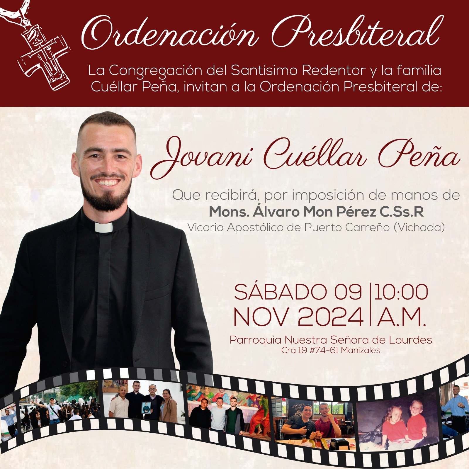 Ordenación Sacerdotal Jovani Cuellar Peña